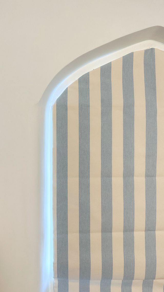 At the beginning of the year I was pulling my hair out wondering how we’d dress the windows in the house. A gothic arch window is beautiful but it does come with its challenges! 

After scrolling pinterest one day I stumbled on an image of a blind by @harrisandrose which was for a pentagon shaped window. 

I got in touch with Sophie, and she took on the challenge and made this gorgeous blind for H’s bedroom 🤩

I chose a blue and cream stripe from @ian_mankin and I’m over the moon with how it looks in his room 🥰 

Now to source a windowsill 😅 

#romanblind #romanblinds #shapedblind #archwindows #archwindowtreatments #archwindow #archwindowcoverings #regencyrenovation #georgianrenovation #interiordesign #homedecor  #homesweethome #homeimprovements #hometransformation #housetohome #interiormilk #newinteriorsontheblock #interieurs #homestyle #interiorlove #interiorstyle #interior4inspo #interior_and_living #interior123 #inspire_me_home_decor #interior4all